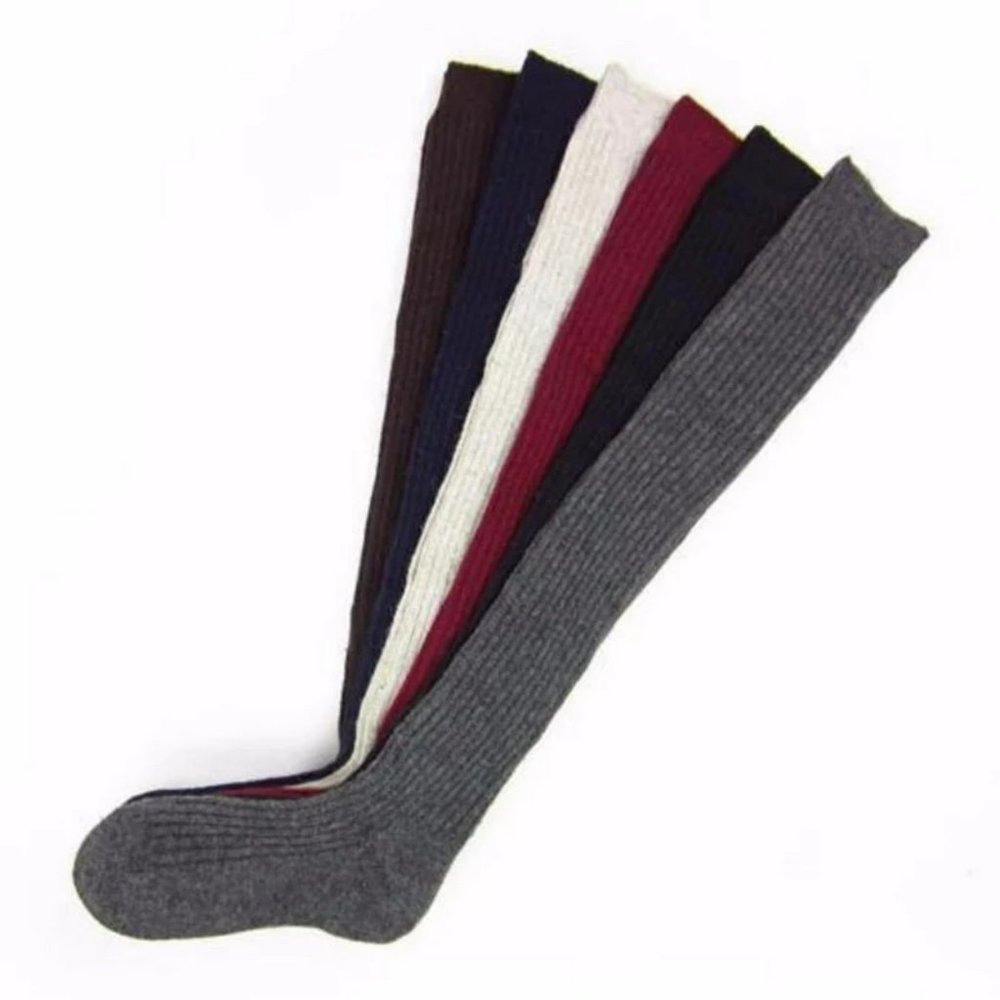 Socks Thigh Over The Knee Knit Long Socks - Picture 4 of 4